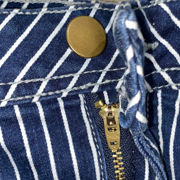 Cato blue & white striped denim skirt size 8 - Picture 4 of 7